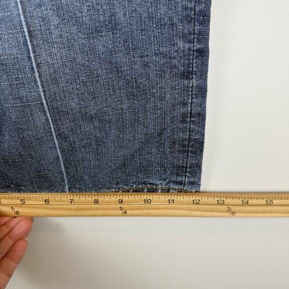 RocaWear Baggy Denim Shorts 38 Embroidered Pockets Hip Hop Streetwear Y2K - Picture 8 of 9